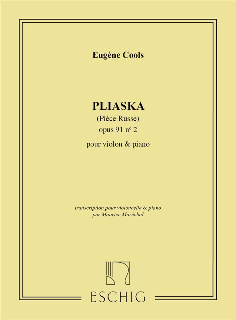 Pliaska Violoncelle-Piano